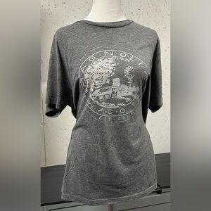 MAGNOLIA Joanna Gaines’ store cotton-blend grey t-shirt size M generous fit